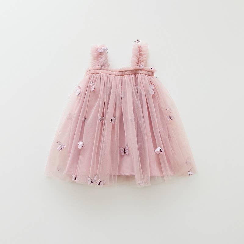 butterfly mesh dress Children's Summer butterfly mesh dress 2T