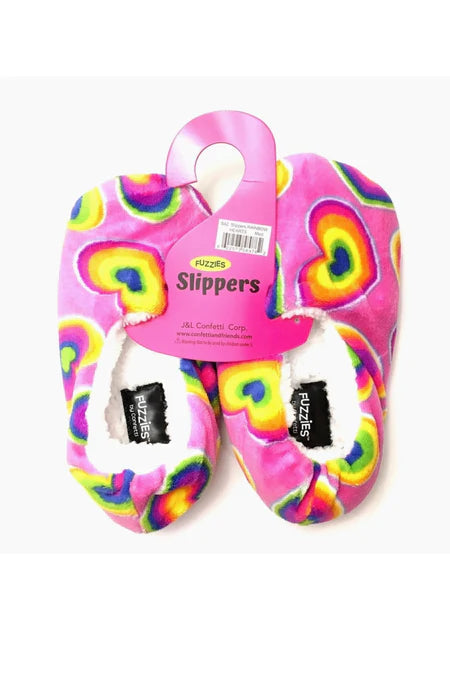 Kids Hearts Slippers Large