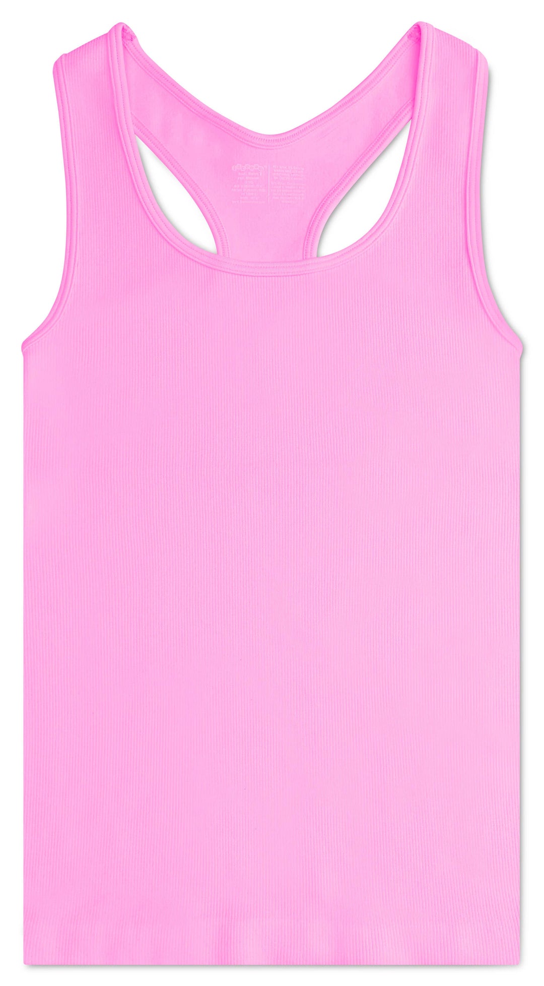 ROSE RIBBED RACERBACK TANK TOP