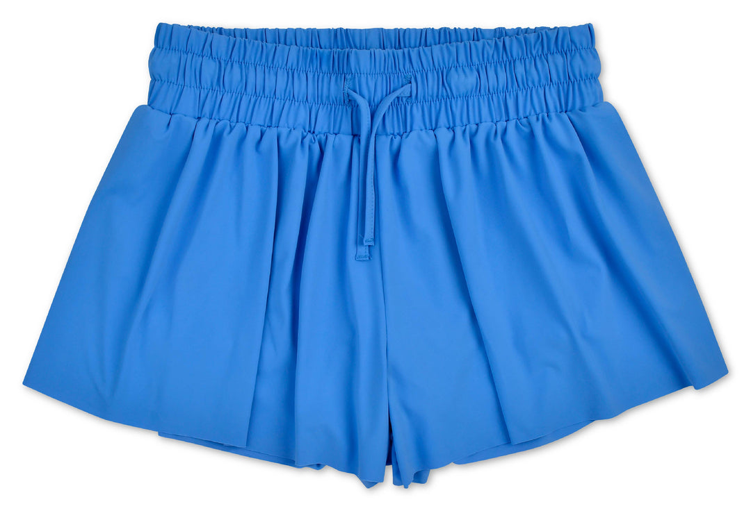 BRIGHT BLUE BUTTERFLY SHORTS