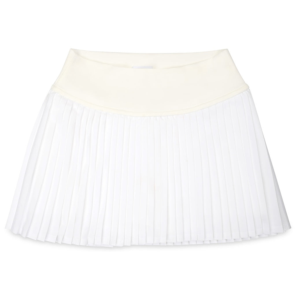 White Pleated Skort