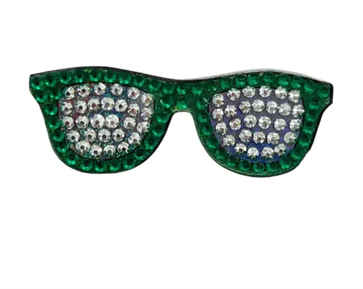 Sticker Beans Green Sunglasses