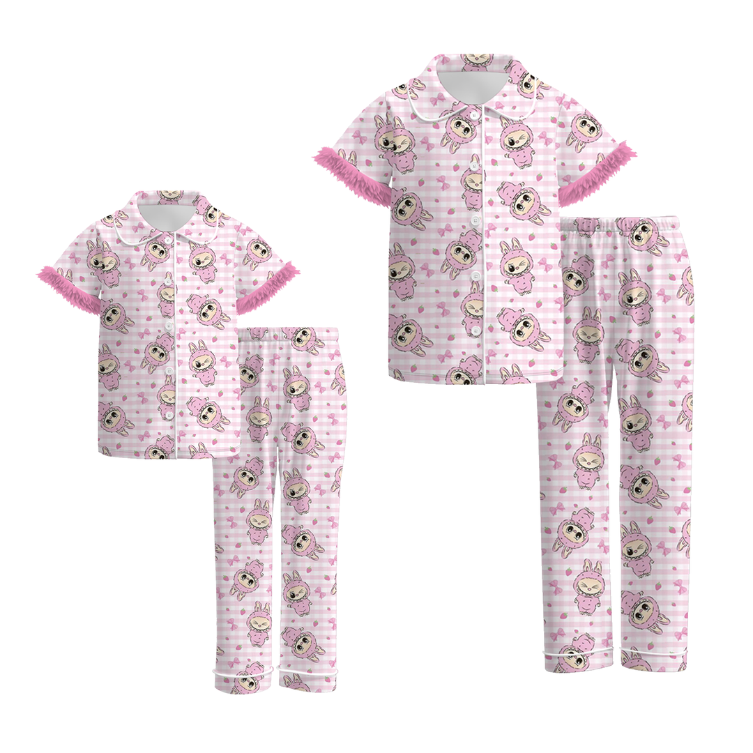 Monster Bow PJ Set 5T