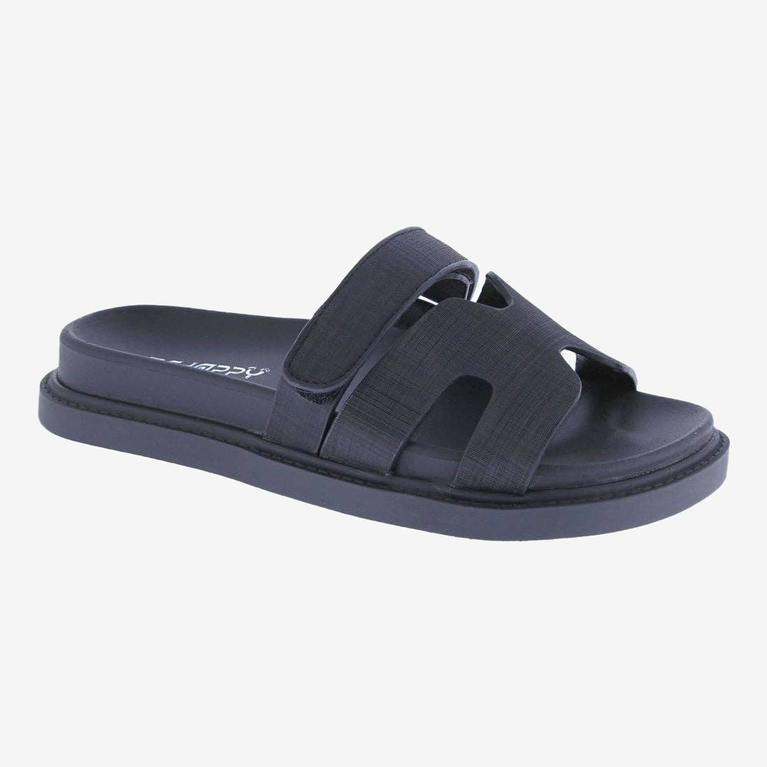 Girls H Strap Velcro Slide