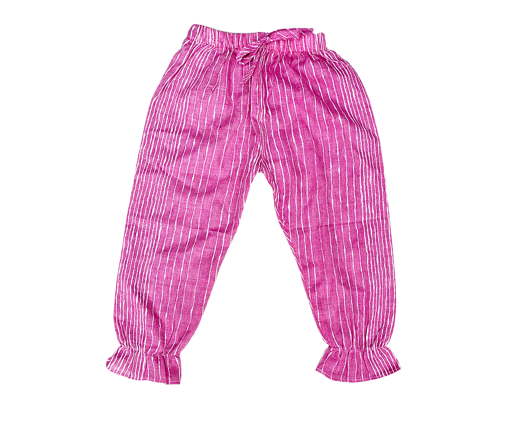 PINK LINEN PANTS
