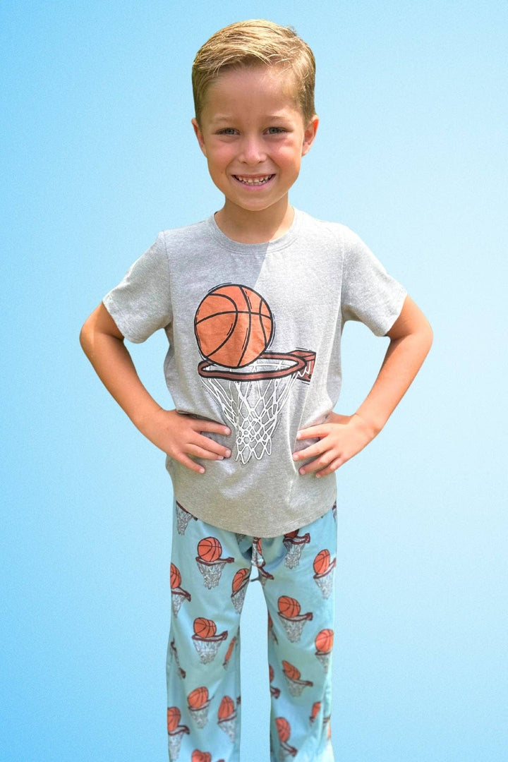 Graphic Tee & Basketball Pajamas