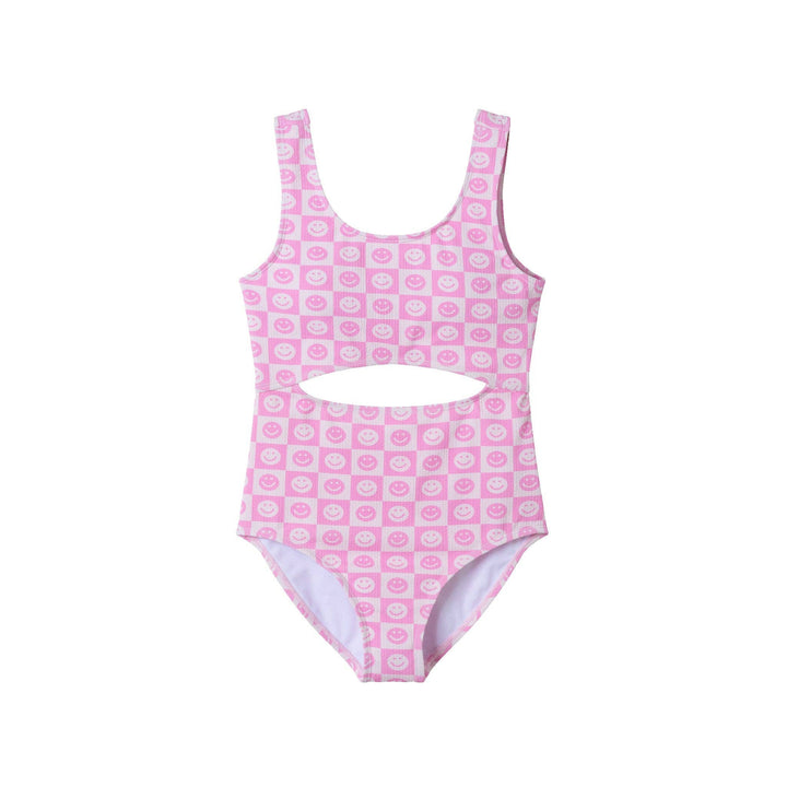 Smiley Cut Out SwimSuit