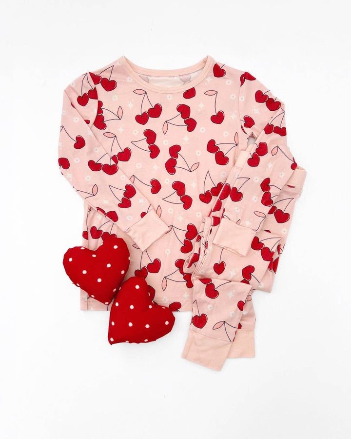 Cherry Heart Bamboo Two Piece Set