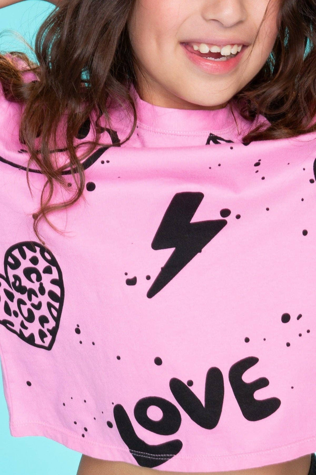 Drop Shoulder Tee Neon Pink Elements