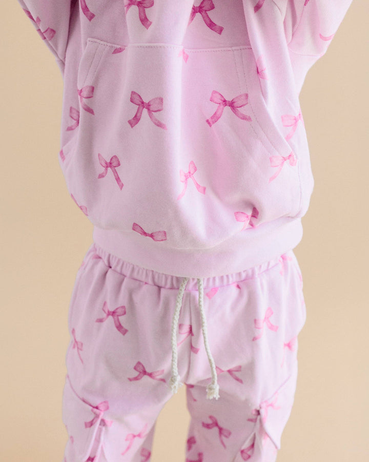 Pink Bows Cargo Jogger Set