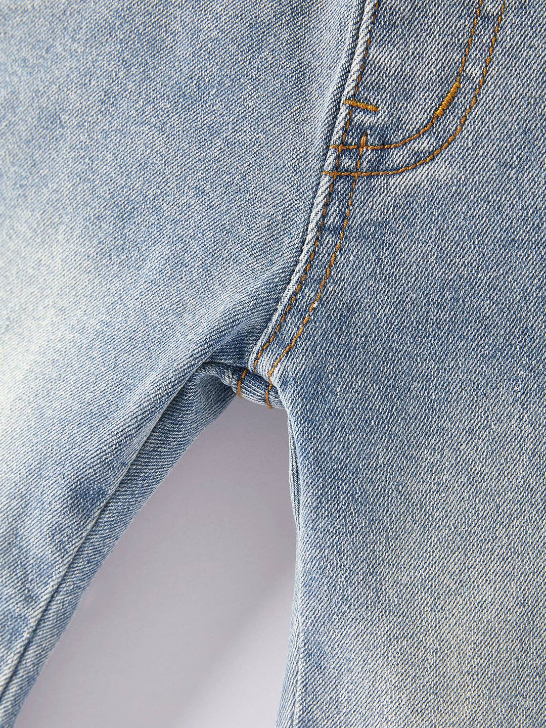Light Blue Denim Bell Flares