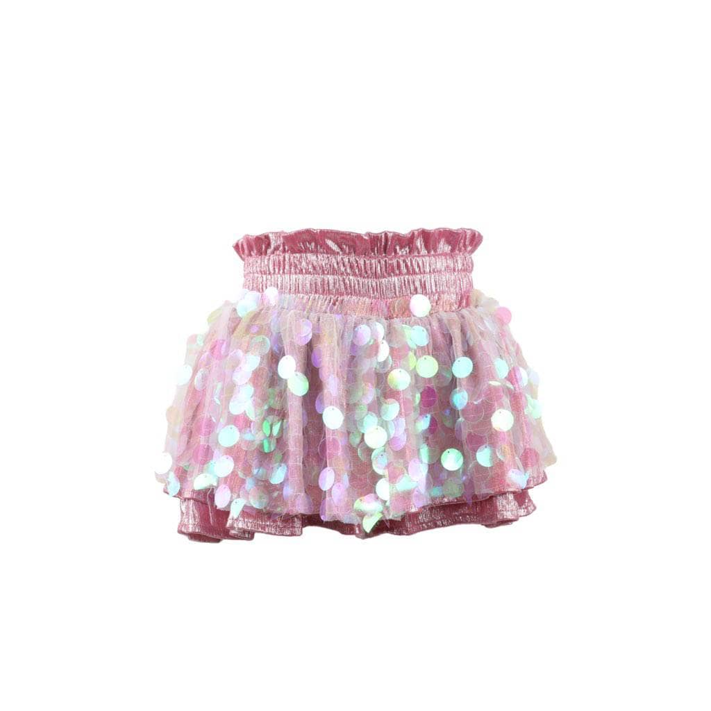 PAILLETTE METALLIC SKORT
