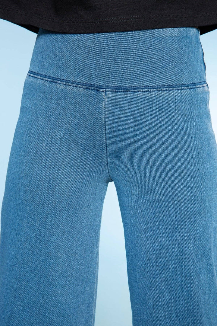 Super Stretch Soft Denim Wide Leg Jegging