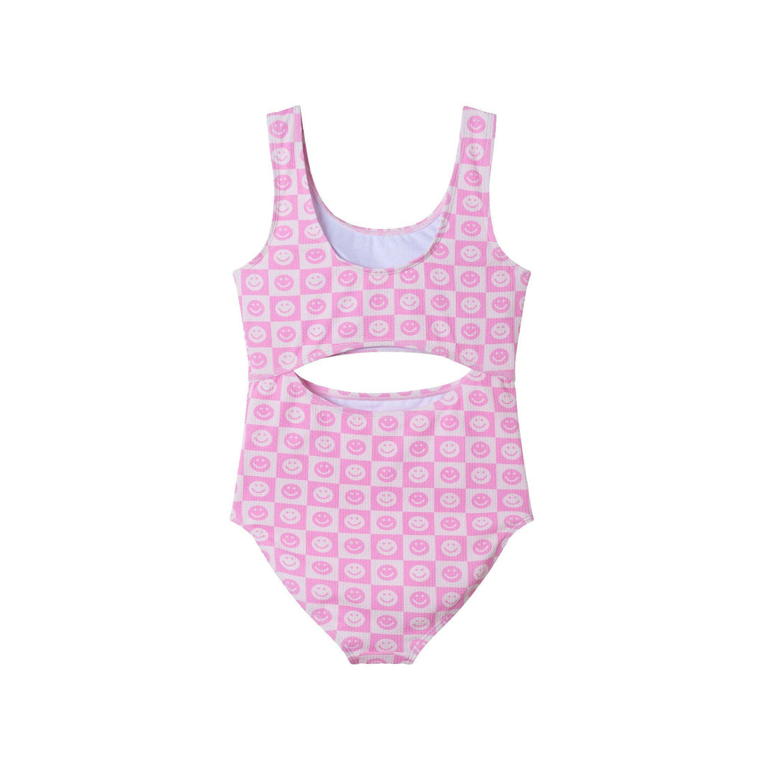 Smiley Cut Out SwimSuit