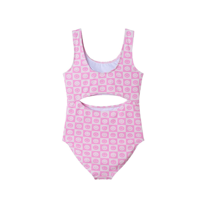 Smiley Cut Out SwimSuit