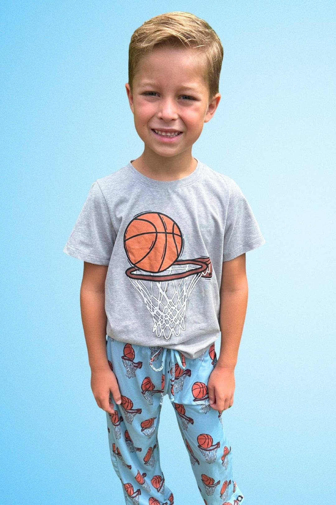 Graphic Tee & Basketball Pajamas