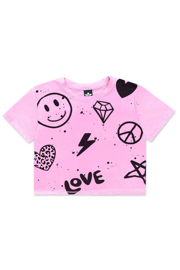 Drop Shoulder Tee Neon Pink Elements