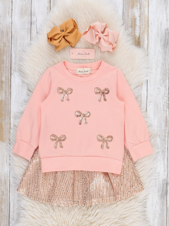 Sparkle Bow Tulle Skirt Outfit