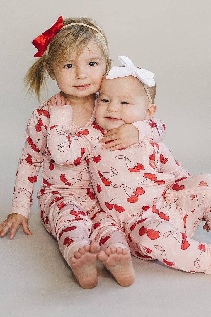 Cherry Heart Bamboo Two Piece Set