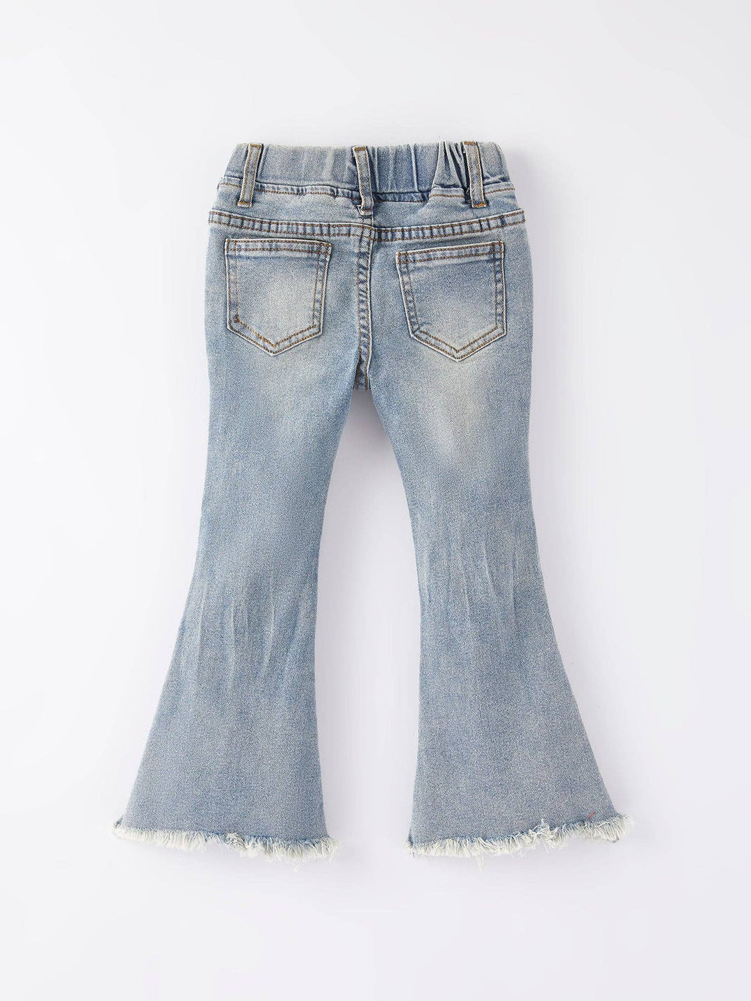 Light Blue Denim Bell Flares