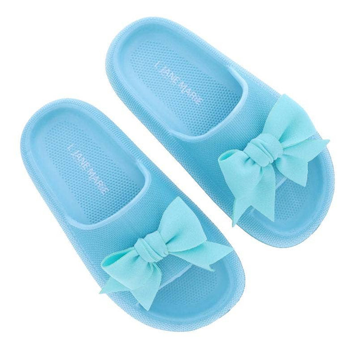 Rubber Bow Sandal- Turq