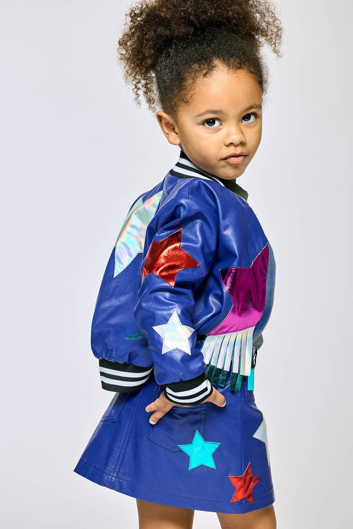 FAUX LEATHER BOBMER JACKET