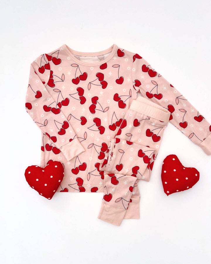 Cherry Heart Bamboo Two Piece Set
