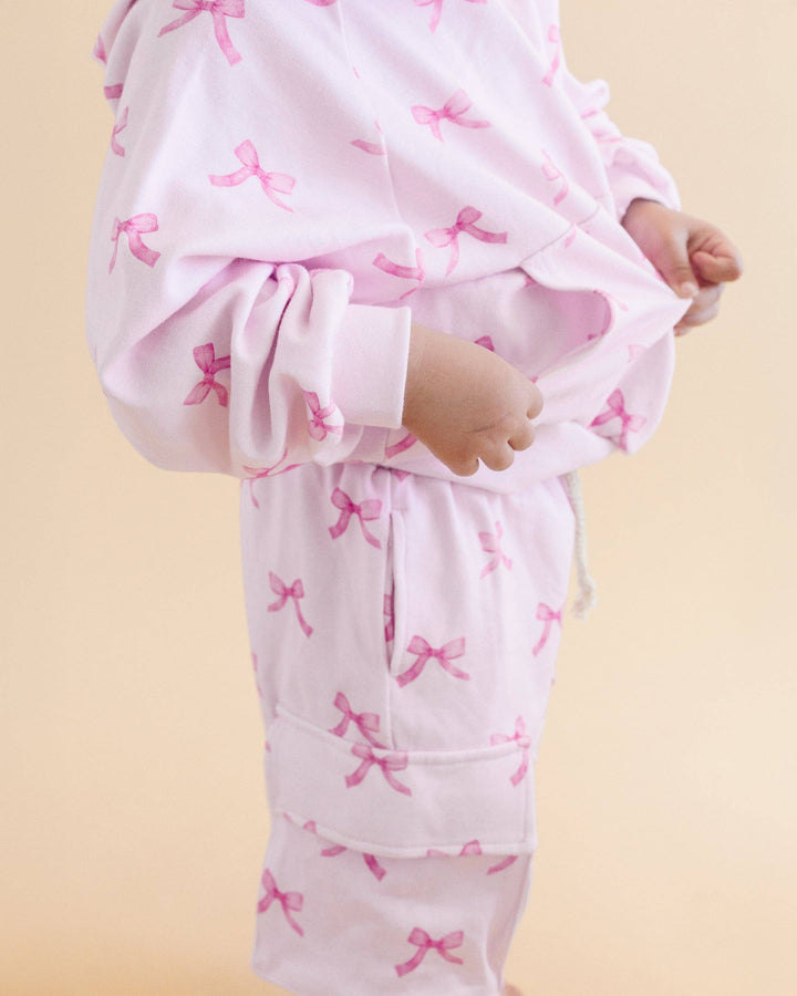 Pink Bows Cargo Jogger Set
