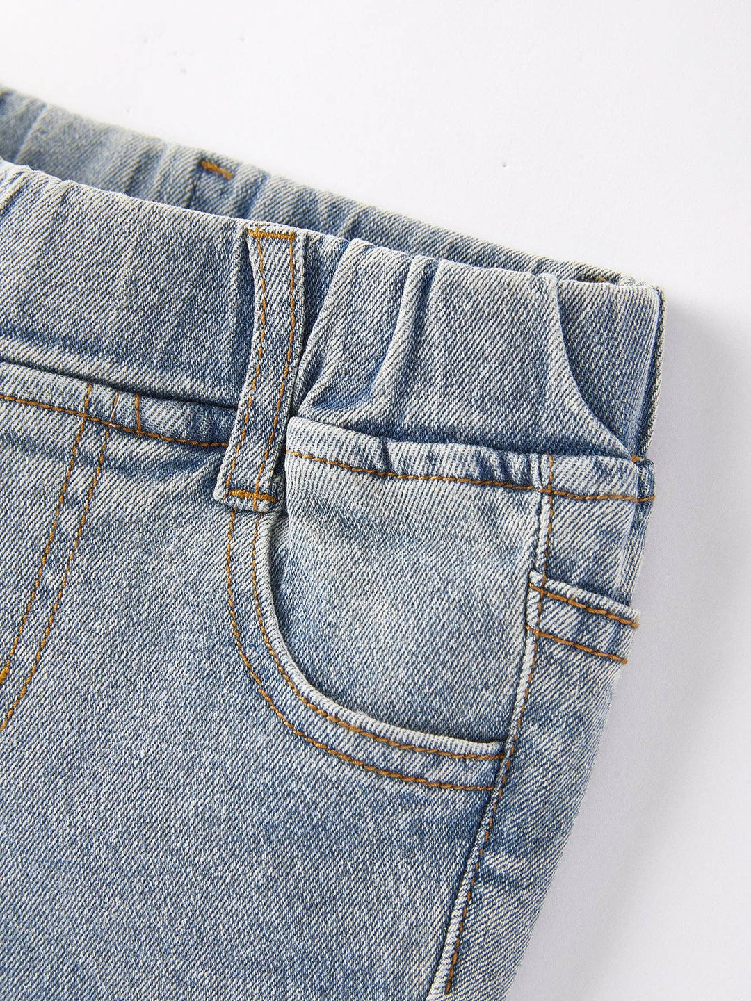 Light Blue Denim Bell Flares