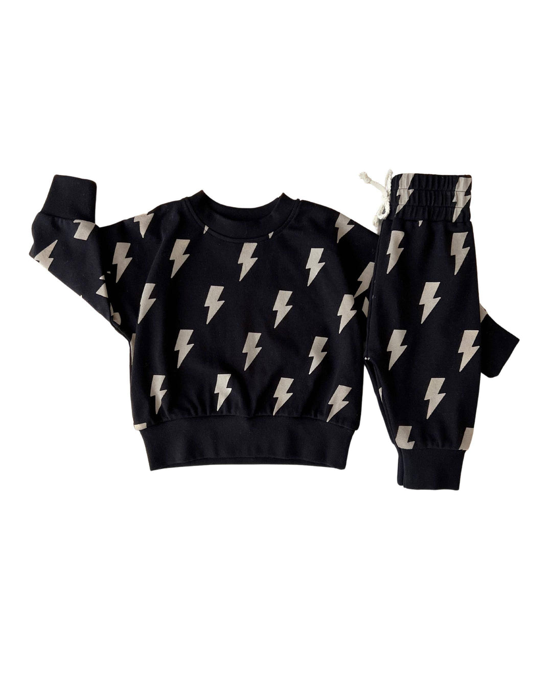 Black Bolt Jogger Set