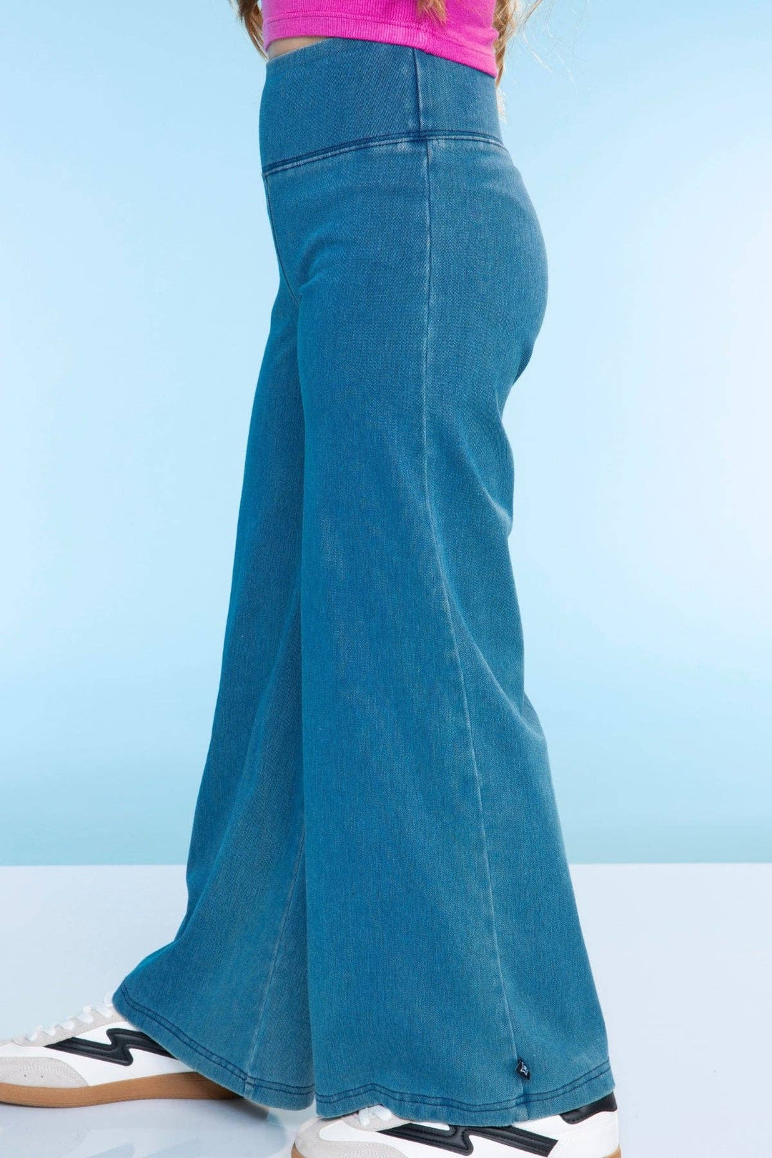Super Stretch Soft Denim Wide Leg Jegging