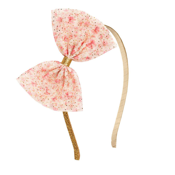 Ditsy Floral Tulle Bow Headband - Hair Accessories For Kids