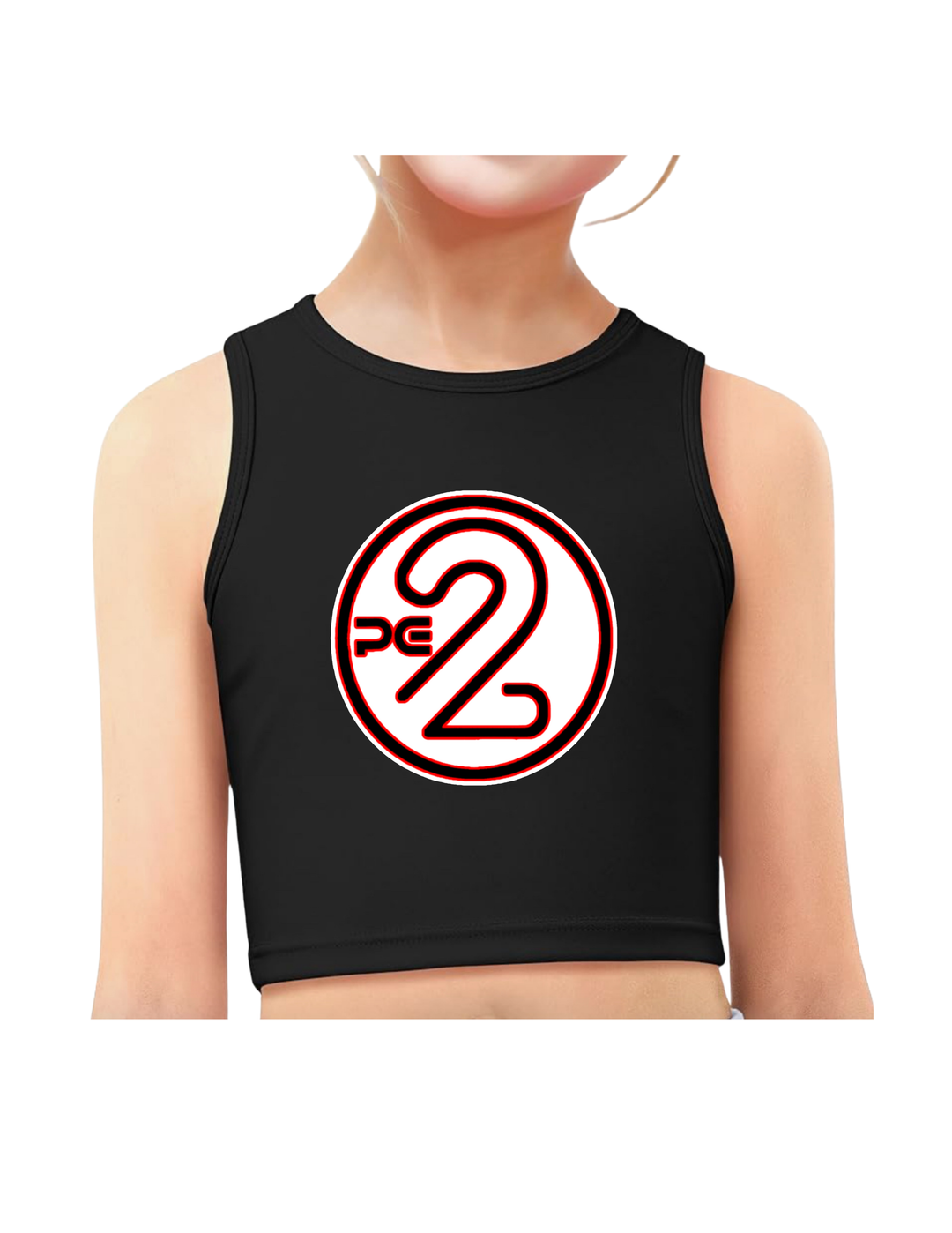 Racerback Cropped Logo Dance Tank