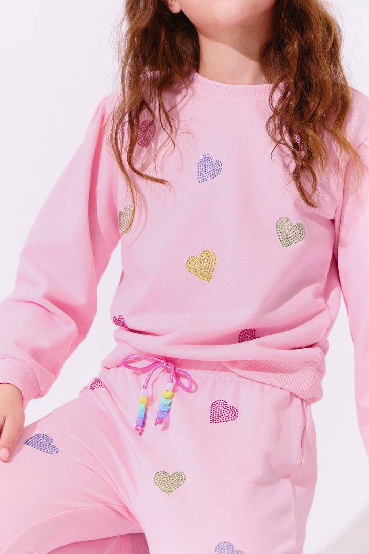 PINK CRYSTAL HEARTS SET