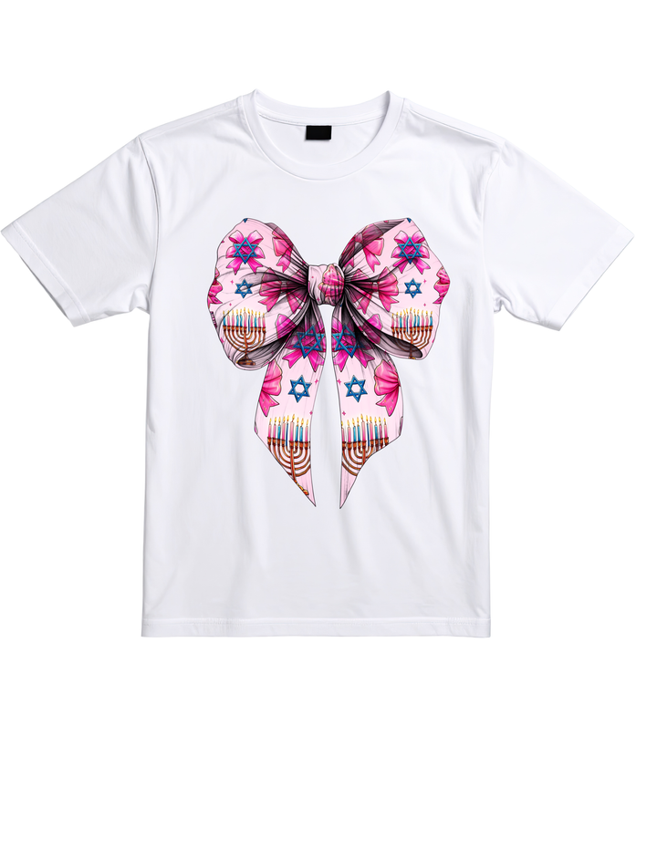 Hanukkah Bow T-Shirt