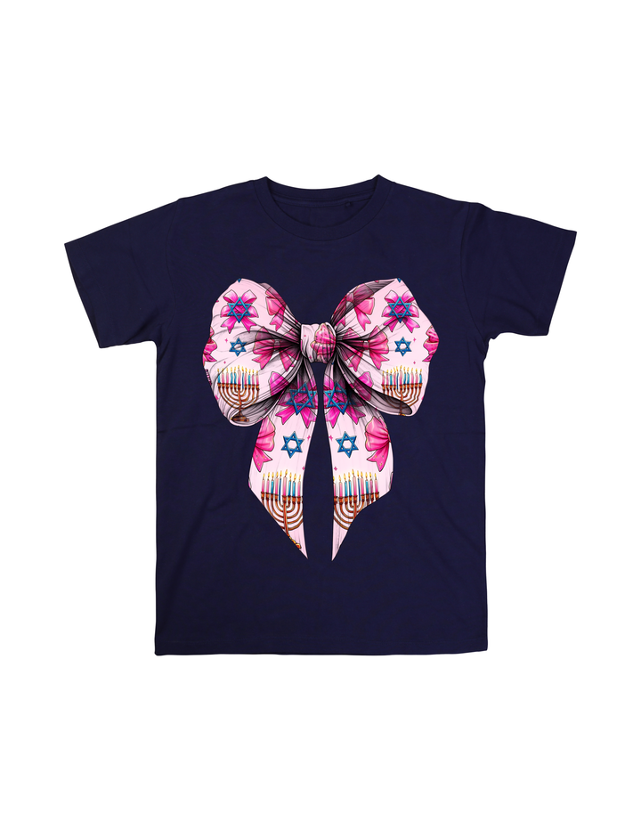 Hanukkah Bow T-Shirt