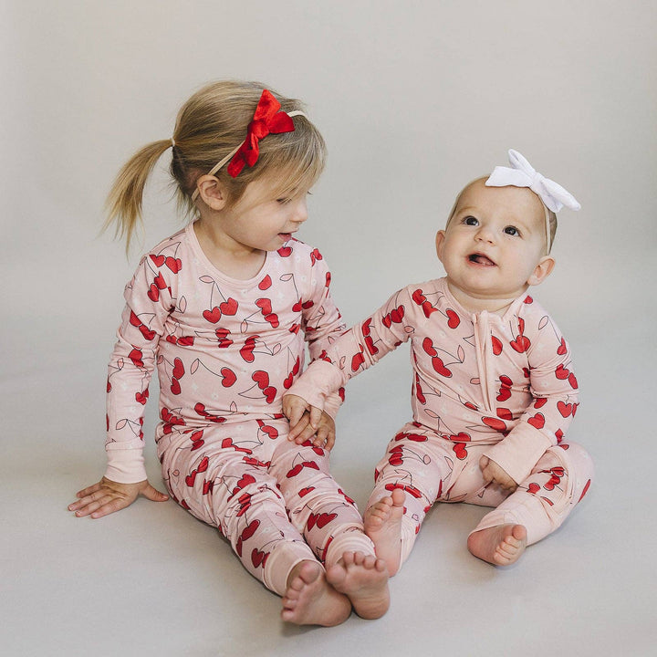 Cherry Heart Bamboo Two Piece Set