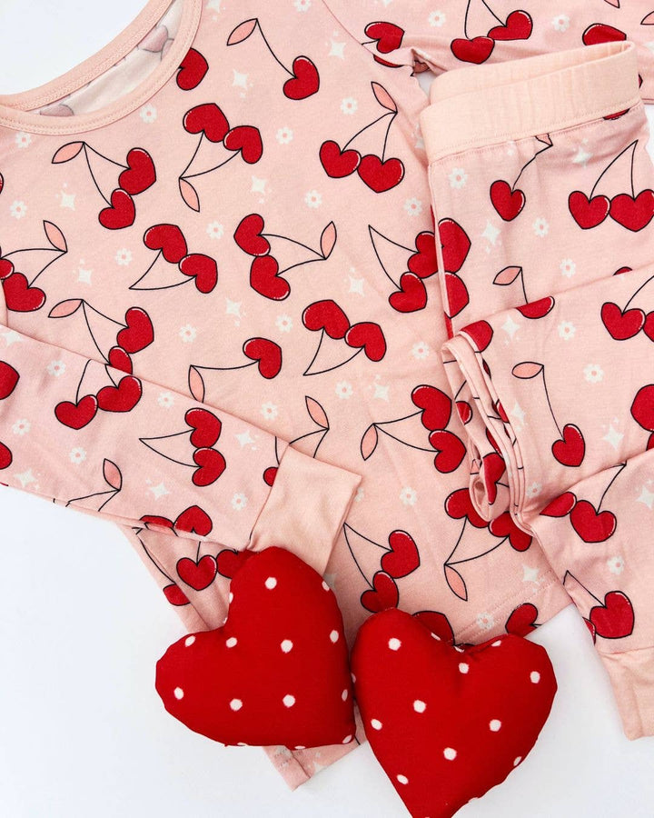 Cherry Heart Bamboo Two Piece Set