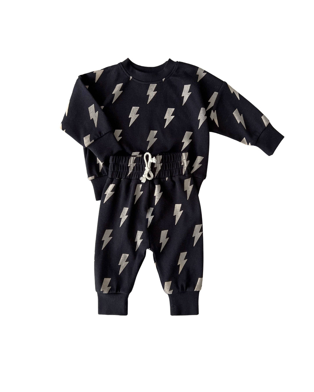 Black Bolt Jogger Set