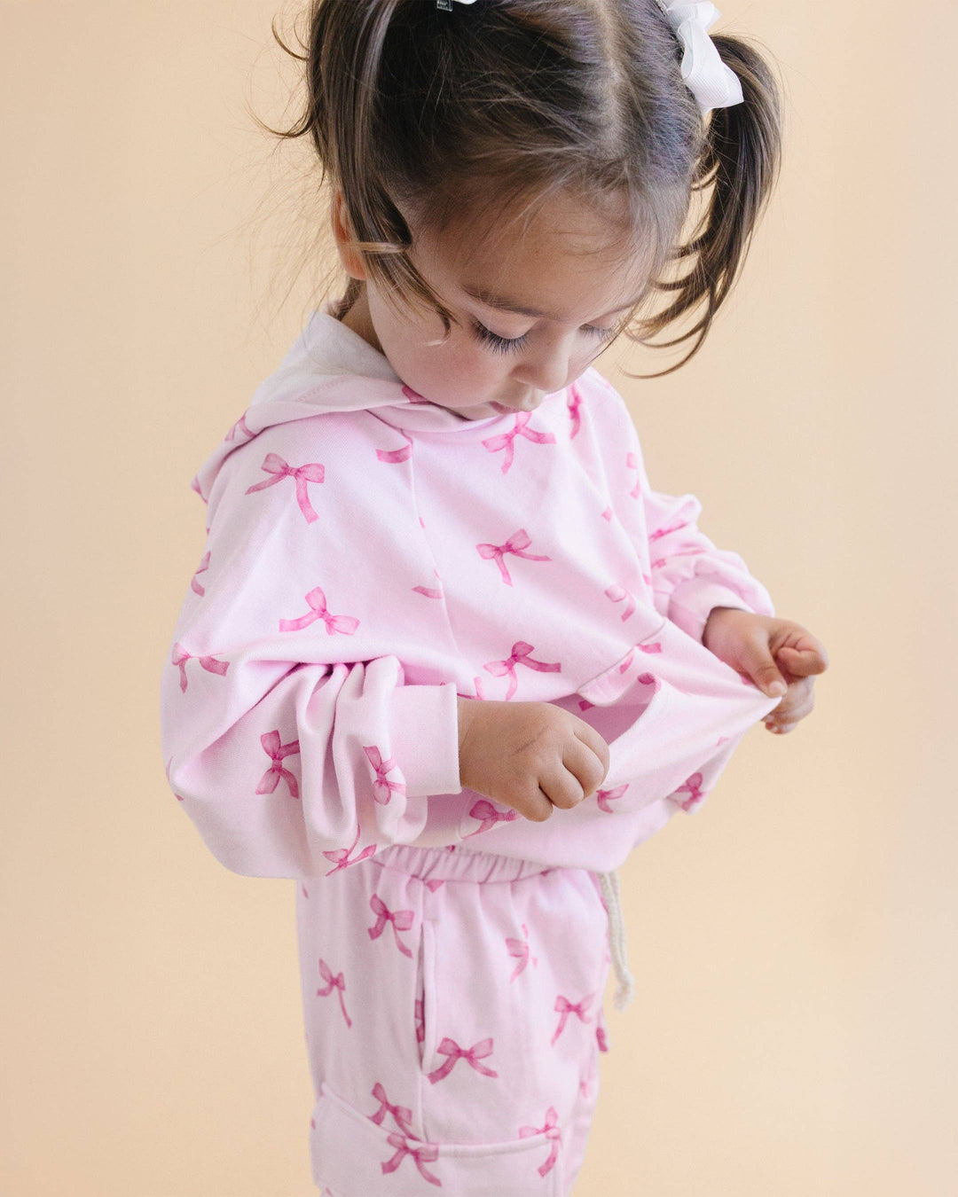 Pink Bows Cargo Jogger Set