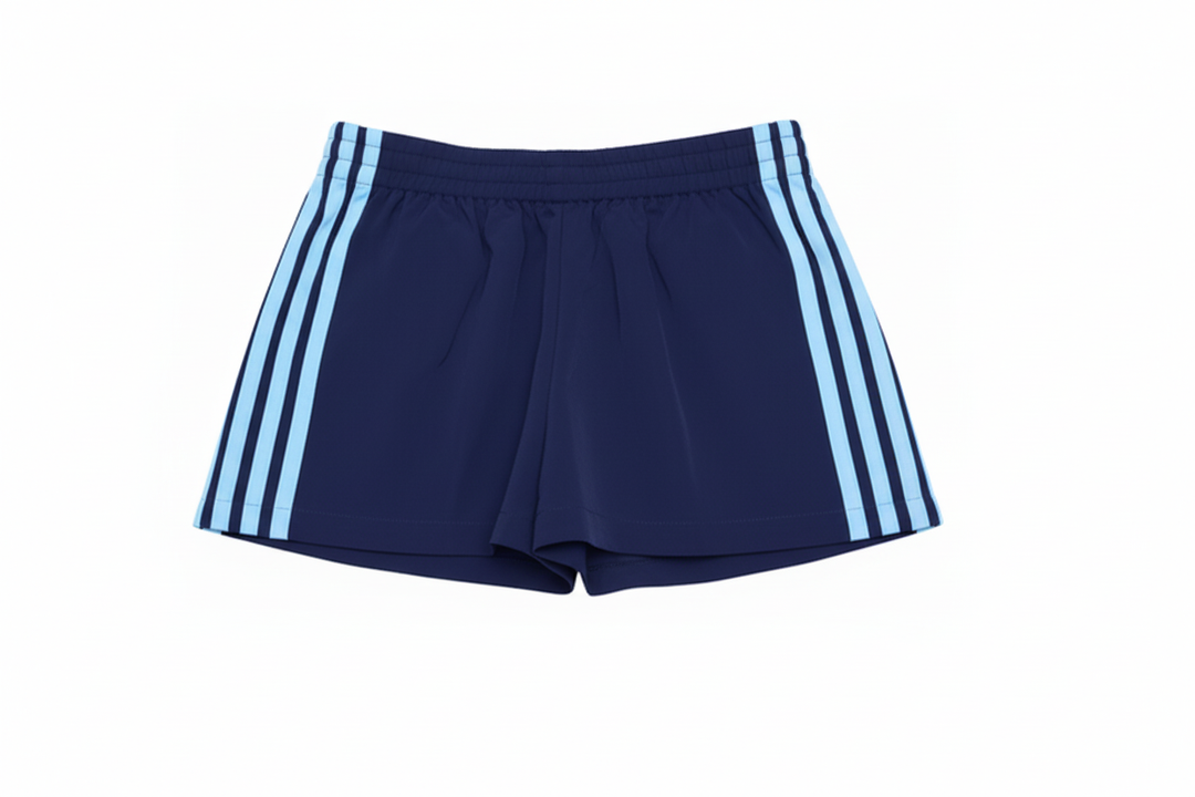 Navy Blue/Light Blue Lightweight Track Shorts