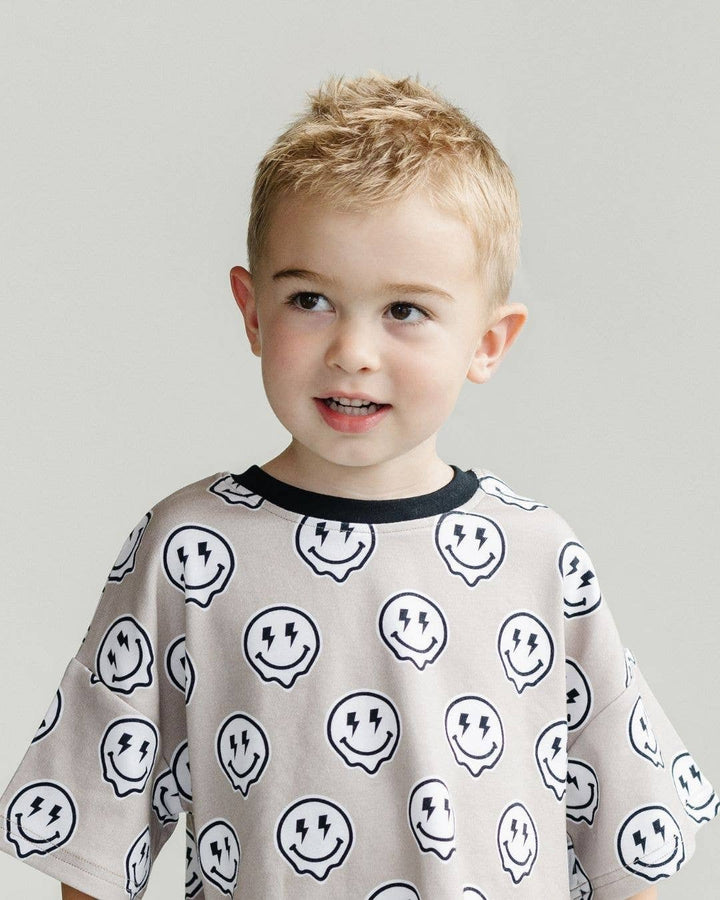 Drippy Smiley Shorts Set