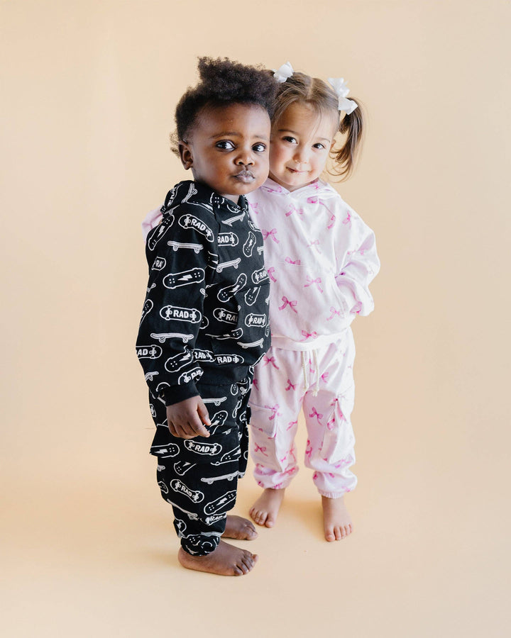 Pink Bows Cargo Jogger Set