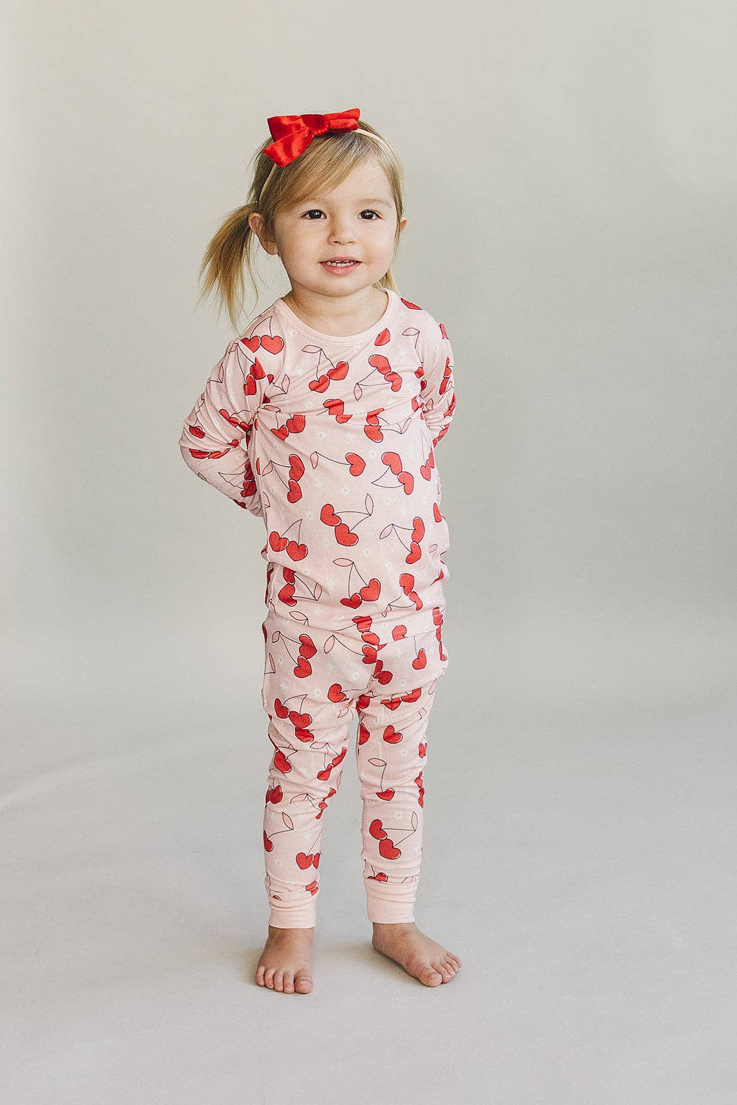 Cherry Heart Bamboo Two Piece Set