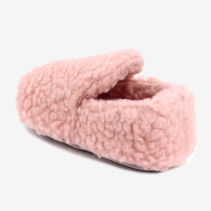Pink Sherpa Baby Shoes
