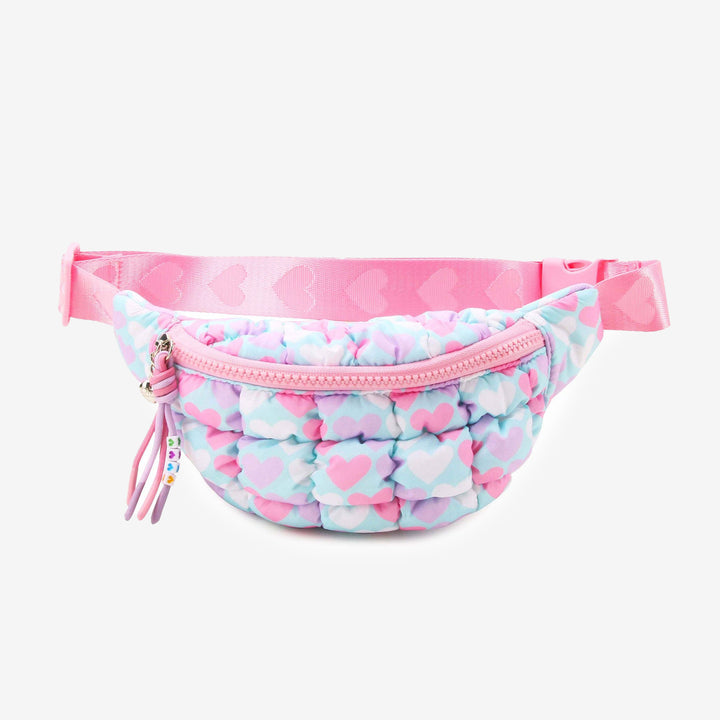 Quilted Scrunchies Heart Printed Fanny Pack