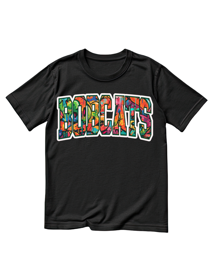 Bobcats Varsity Graffiti Tee