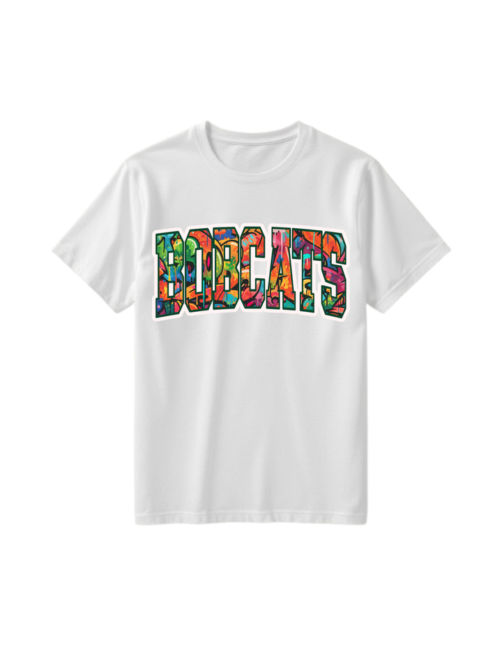 Bobcats Varsity Graffiti Tee
